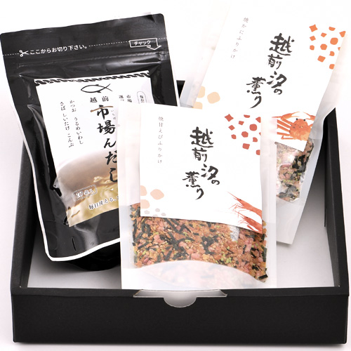 市場んだし＆焼き甘えび・焼きかにふりかけセット