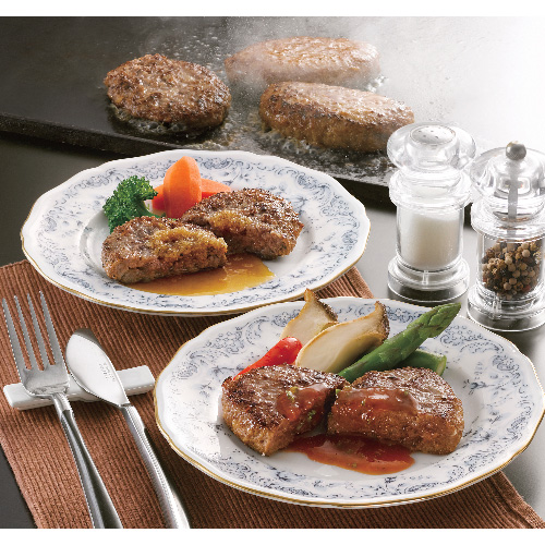 宮崎県産黒毛和牛 生ハンバーグと国産合挽き 生ハンバーグ