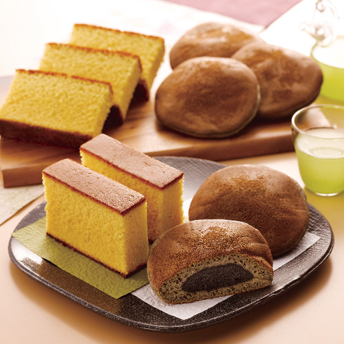 「杉谷本舗」長崎かすてらと黒ごまどら焼き詰合せ