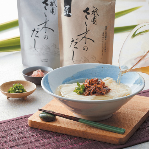 「祇園さゝ木」だしと牛しぐれ煮・手延素麺セット