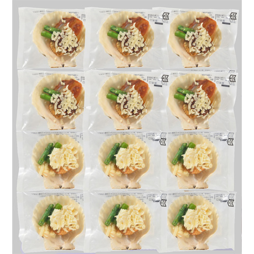 北海道産 片貝帆立のデミグラス・グラタンチーズ焼き12Ｐ